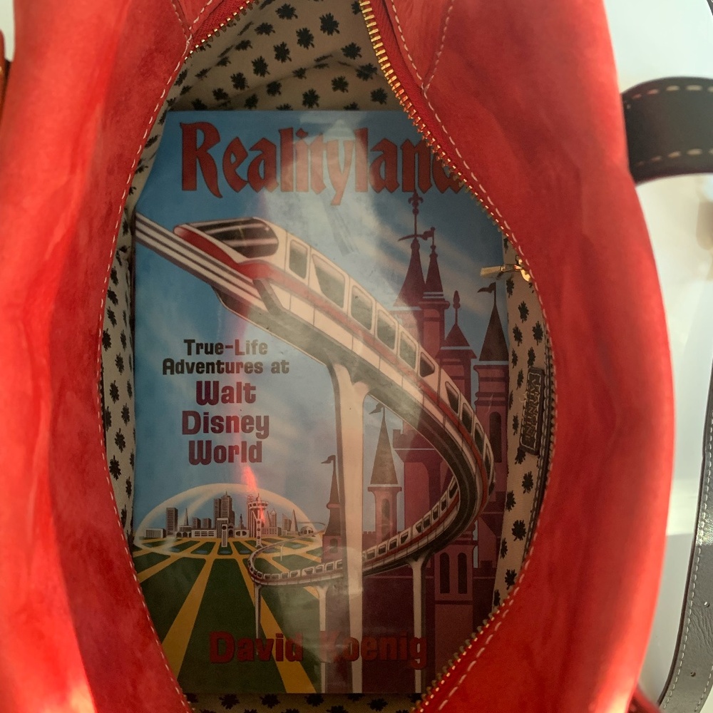 Frances Valentine "Sabrina" Satchel in Red Nubuck w/ Chocolate 🍫Accents - Picture 14 of 15